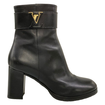 Louis Vuitton Short Boots 38 Midtown Ankle Black Leather — view 4