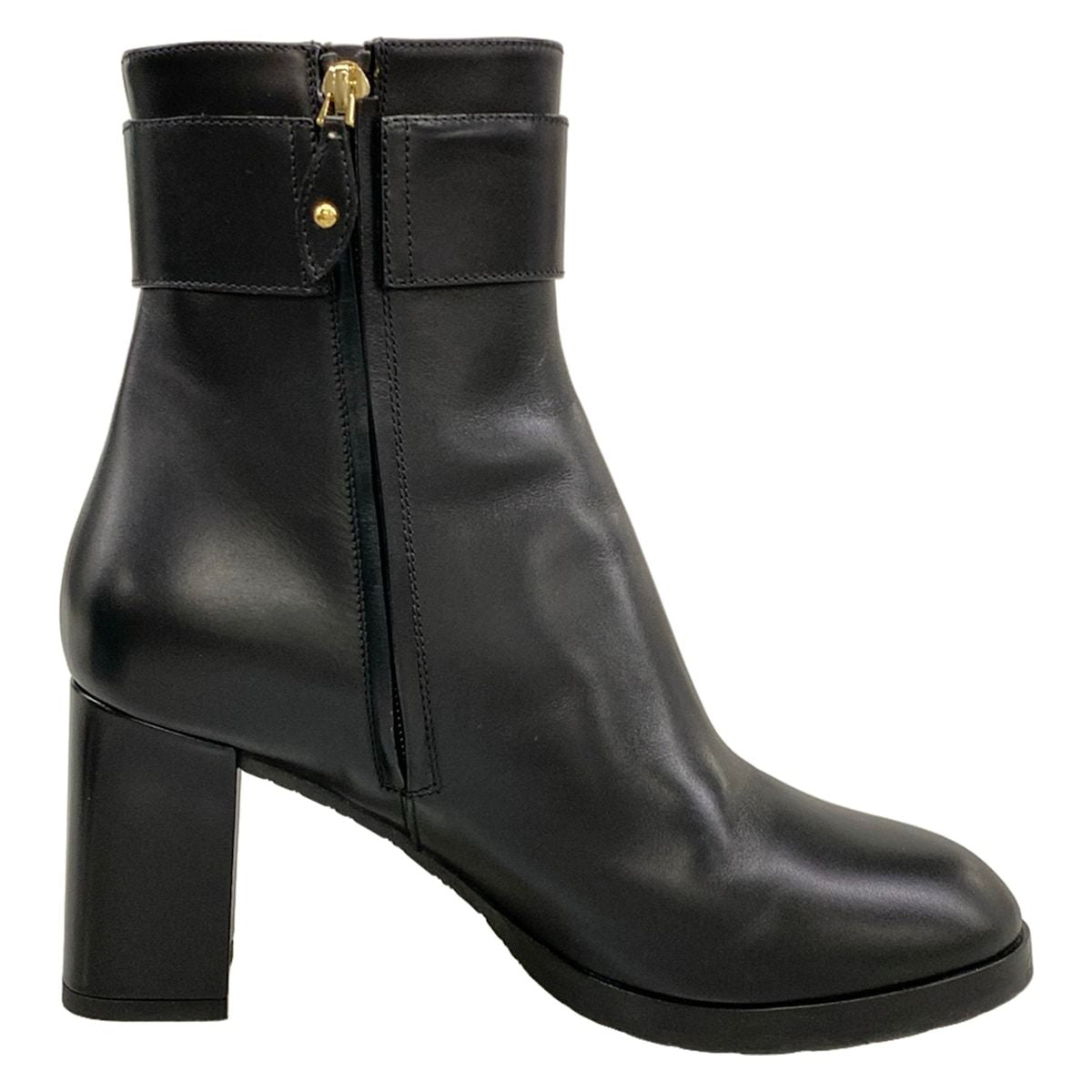 Louis Vuitton Short Boots 38 Midtown Ankle Black Leather — view 2