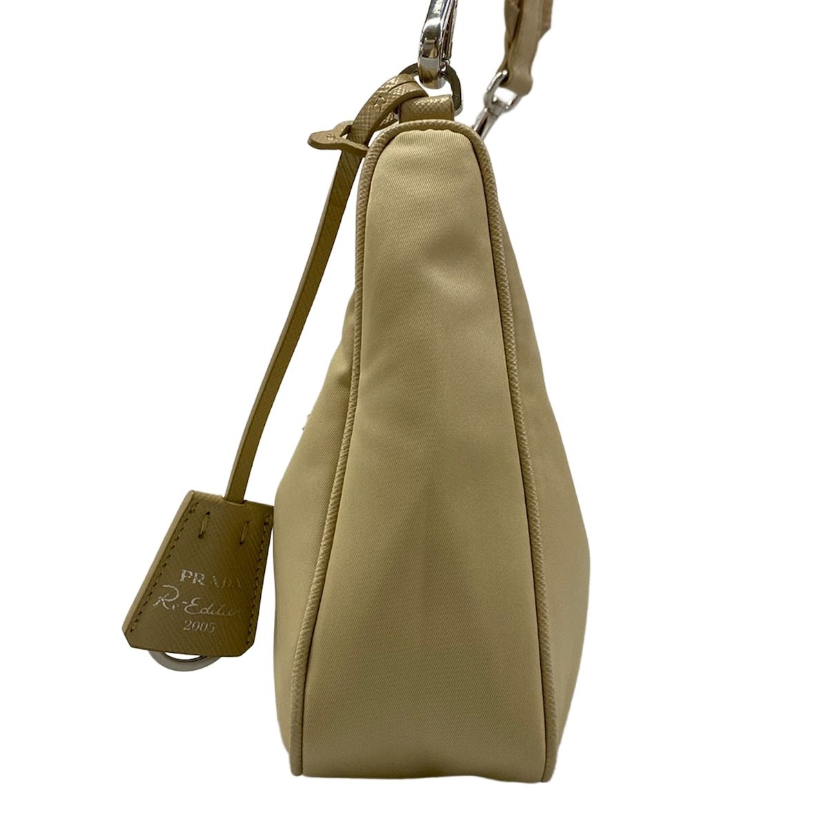 Prada Shoulder Bag Edition Re-Nylon Beige Strap Removable — view 4