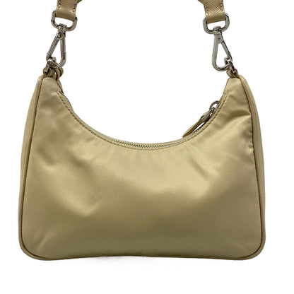 Prada Shoulder Bag Edition Re-Nylon Beige Strap Removable — view 3