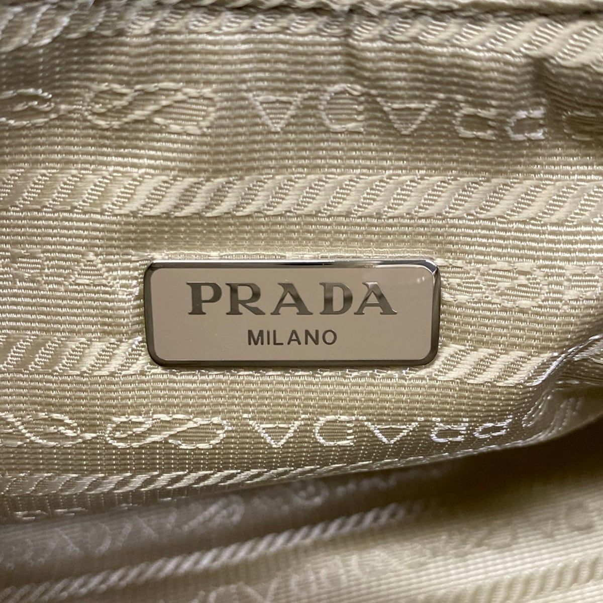 Prada Shoulder Bag Edition Re-Nylon Beige Strap Removable — view 9