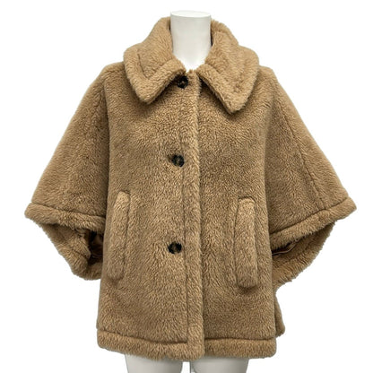 Max Mara Poncho SM Teddy Bear Cape Brown Winter Alpaca