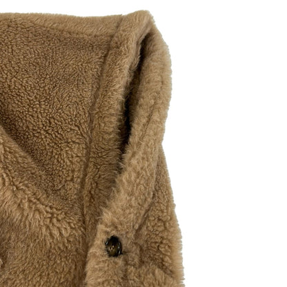 Max Mara Poncho SM Teddy Bear Cape Brown Winter Alpaca — view 5