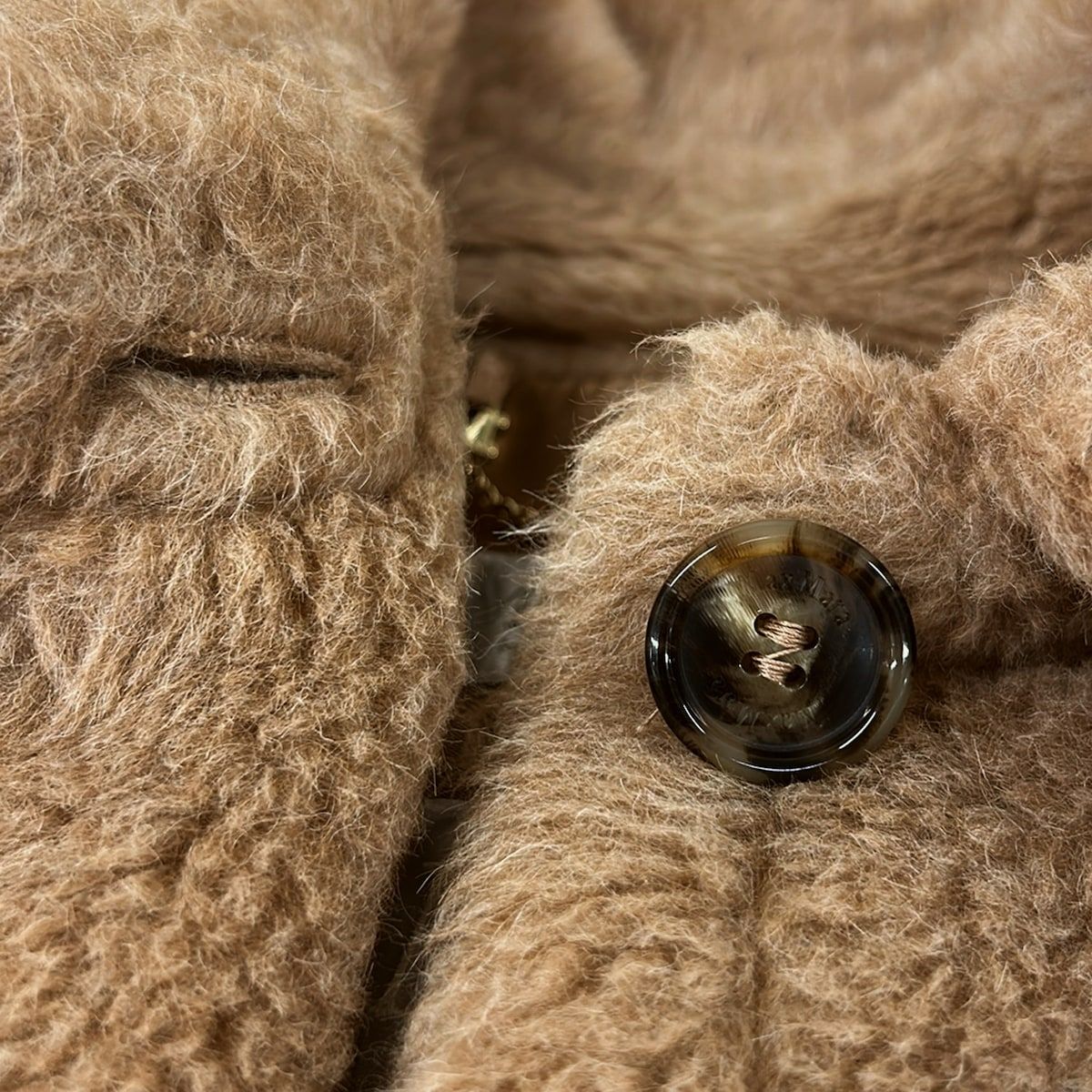Max Mara Poncho SM Teddy Bear Cape Brown Winter Alpaca — view 8