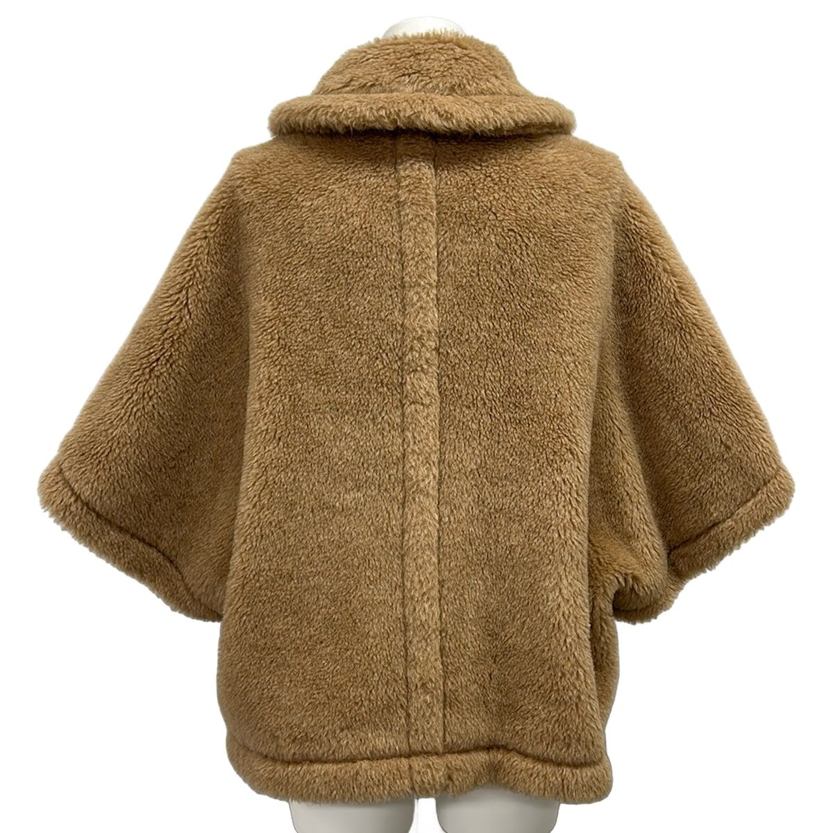 Max Mara Poncho SM Teddy Bear Cape Brown Winter Alpaca — view 2