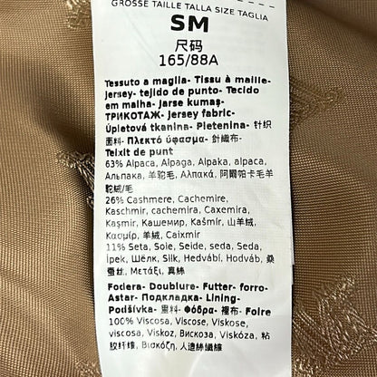 Max Mara Poncho SM Teddy Bear Cape Brown Winter Alpaca — view 4