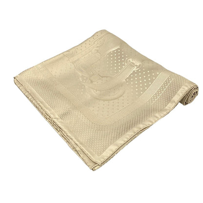 Hermes Scarf Carre Jacquard Coaching Linen Large Silk