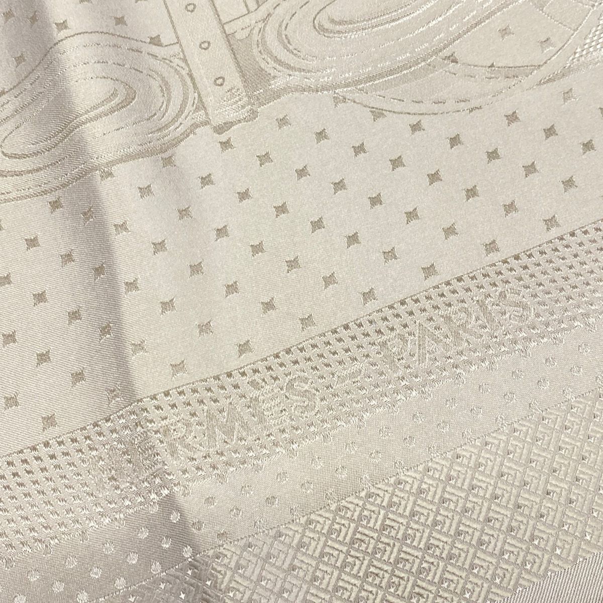 Hermes Scarf Carre Jacquard Coaching Linen Large Silk — view 4
