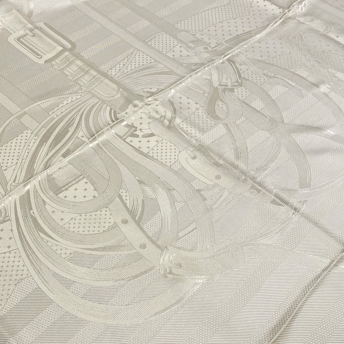 Hermes Scarf Carre Jacquard Coaching Linen Large Silk — view 3