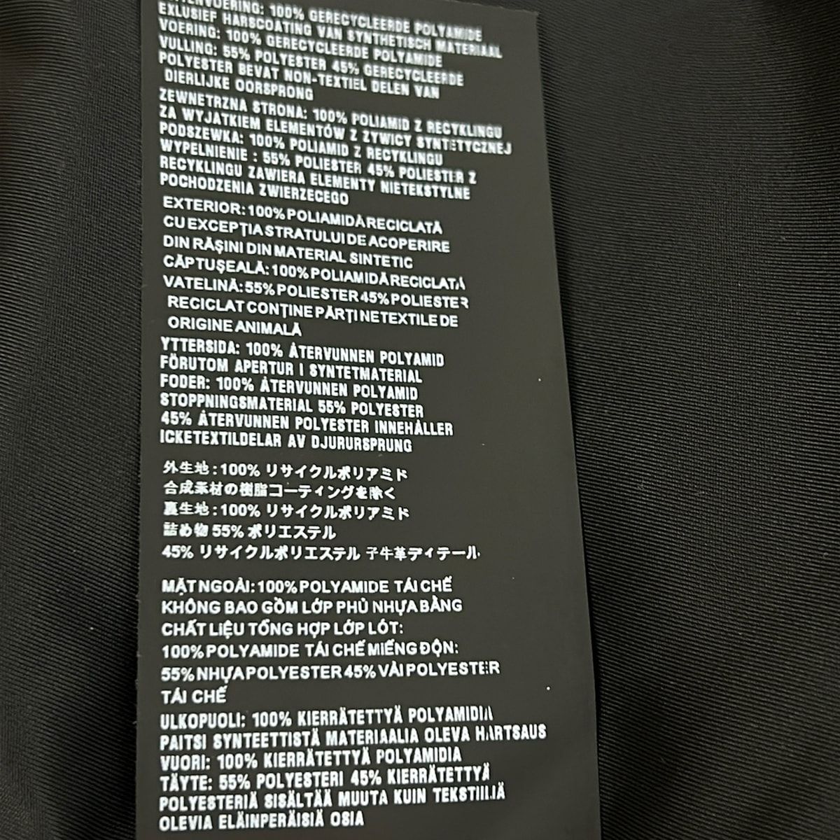 Prada Jacket 44 Hooded Tailored Black Silver Re-Nylon — view 4