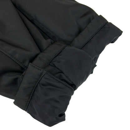 Prada Jacket 44 Hooded Tailored Black Silver Re-Nylon — view 7