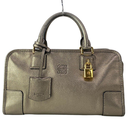 Loewe Handbag Amazona 28 Gold Leather