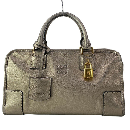 Loewe Handbag Amazona 28 Gold Leather