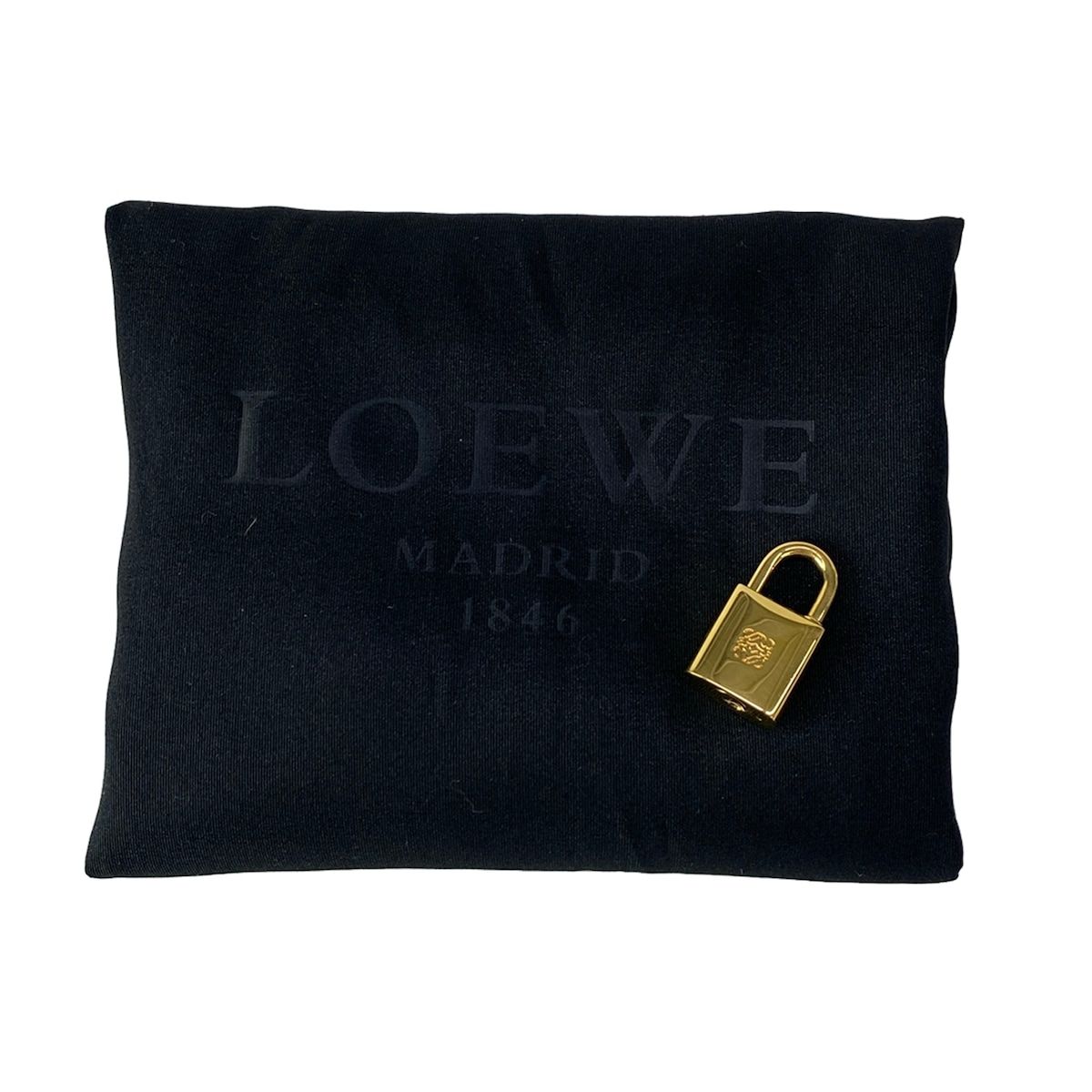 Loewe Handbag Amazona 28 Gold Leather — view 8