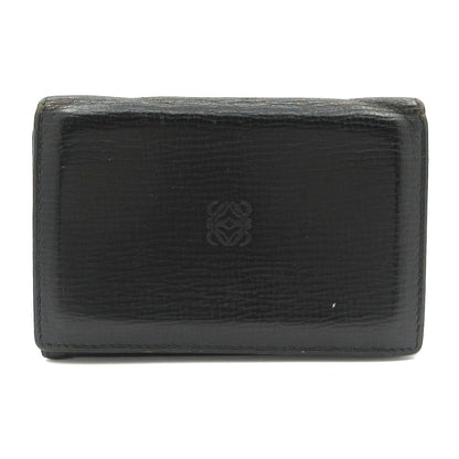 Loewe Business Card Holder Black Leather