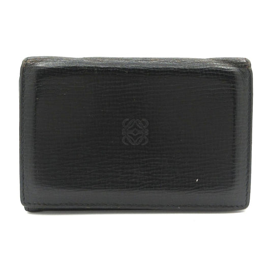 Loewe Business Card Holder Black Leather