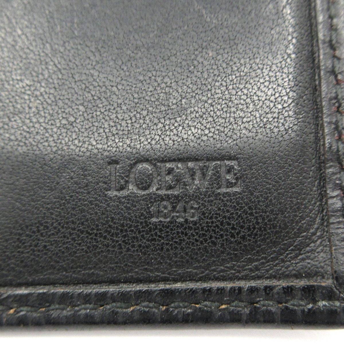 Loewe Business Card Holder Black Leather — view 5