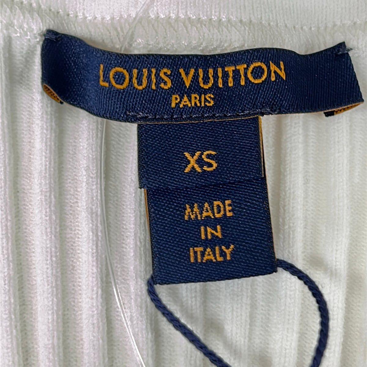 Louis Vuitton Tank Top XS Ribbed Yb9 White — view 3