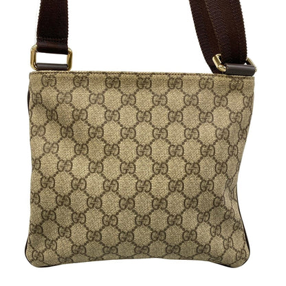 Gucci Shoulder Bag GG Supreme Beige Dark Brown — view 3
