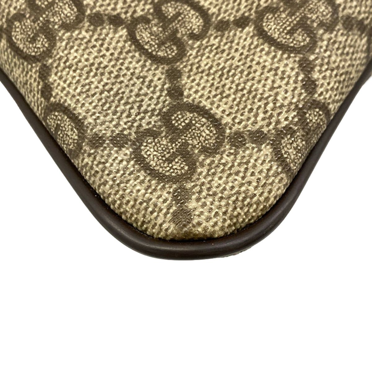 Gucci Shoulder Bag GG Supreme Beige Dark Brown — view 6