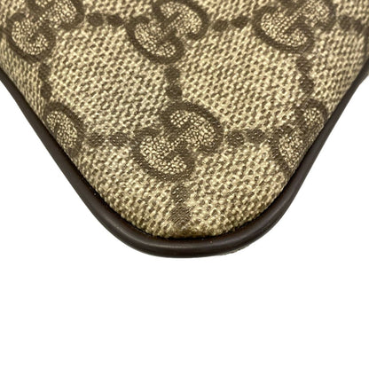Gucci Shoulder Bag GG Supreme Beige Dark Brown — view 6