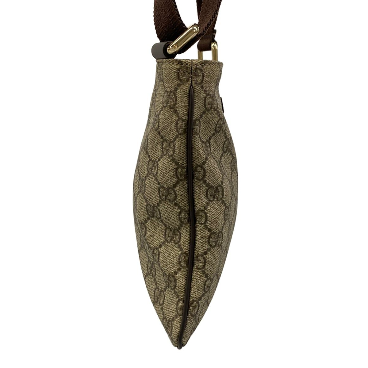 Gucci Shoulder Bag GG Supreme Beige Dark Brown — view 2