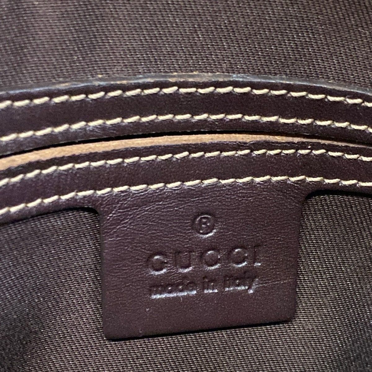 Gucci Shoulder Bag GG Supreme Beige Dark Brown — view 8