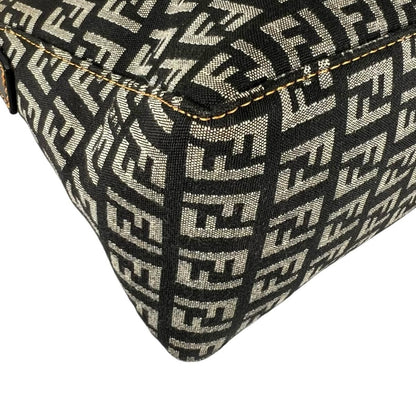 Fendi Zucchino Shoulder Bag Lightweight Gray — view 8