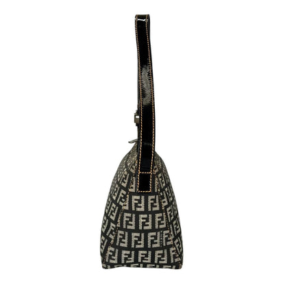 Fendi Zucchino Shoulder Bag Lightweight Gray — view 4