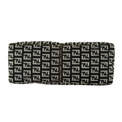 Fendi Zucchino Shoulder Bag Lightweight Gray — view 5