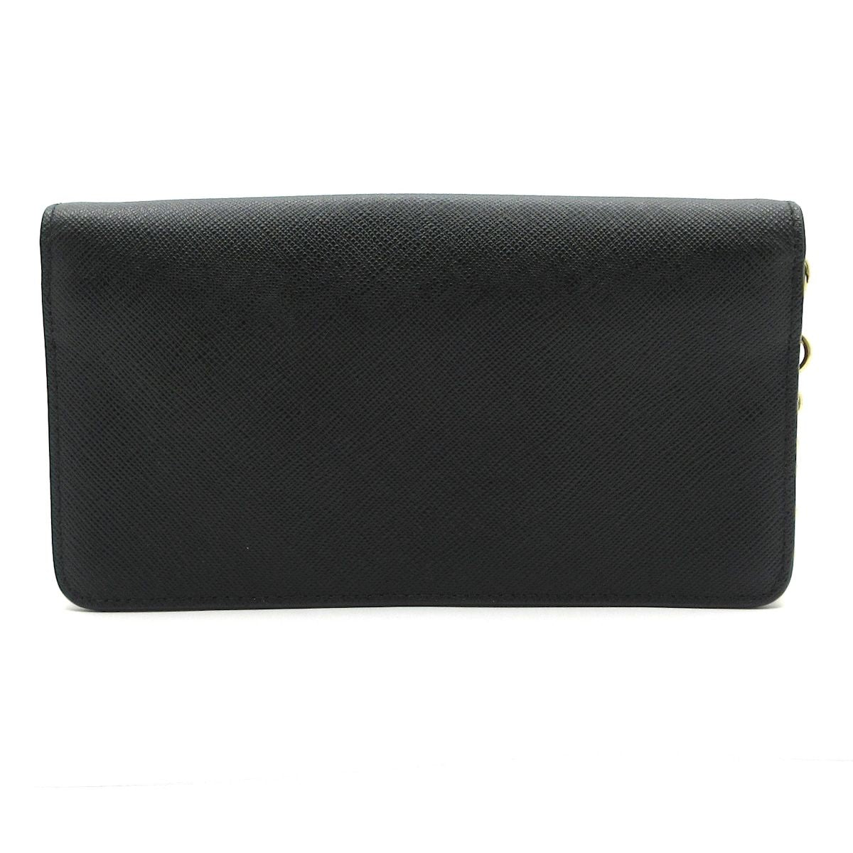 Prada Wallet Black Gold Chain Leather — view 2