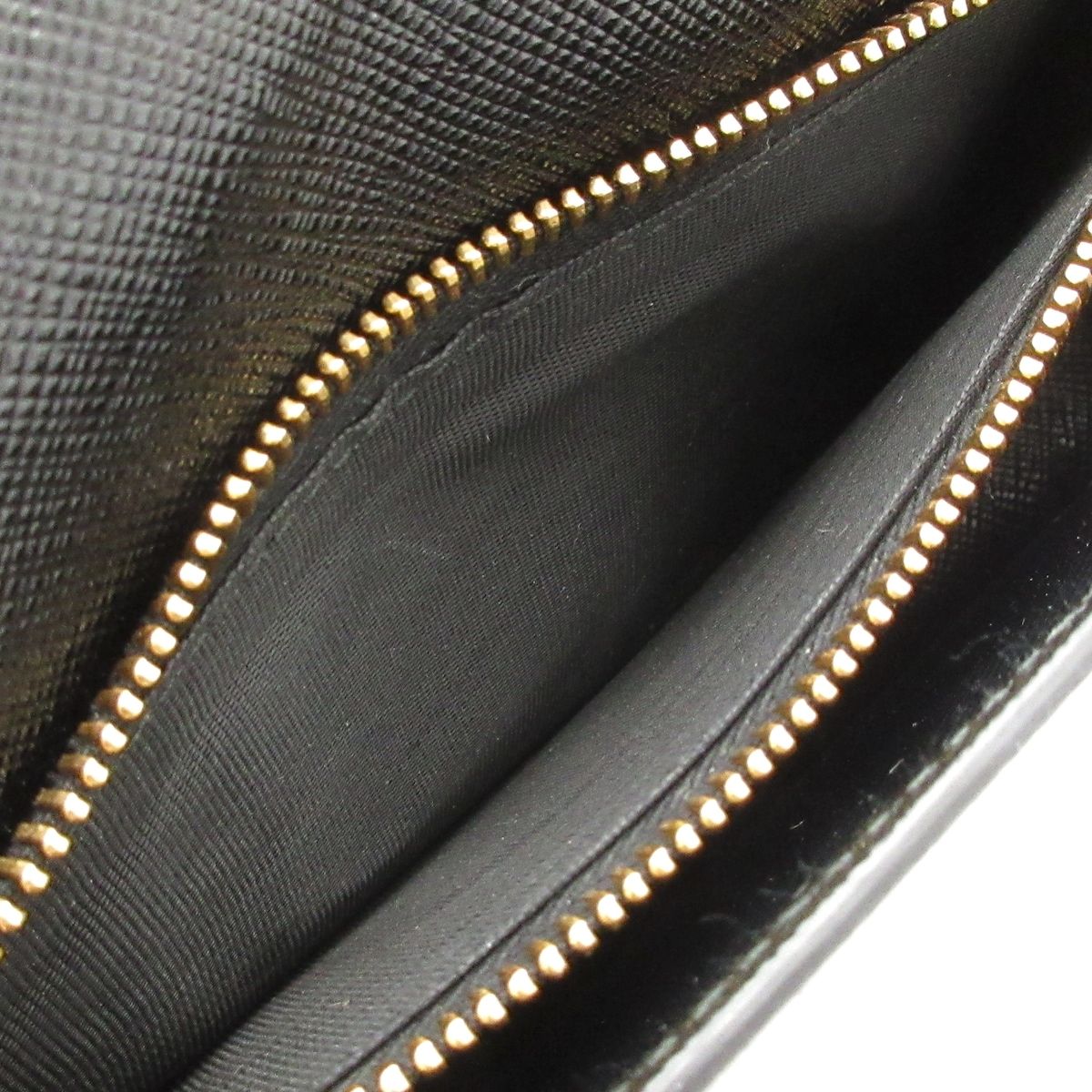 Prada Wallet Black Gold Chain Leather — view 5