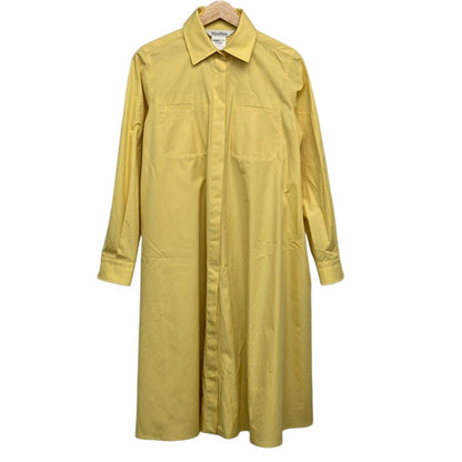 Max Mara Dress 40 Yellow Regular Color Long Sleeve Shirt