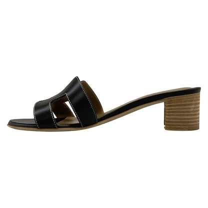 Hermes Sandals 36.5 Oasis Black — view 3