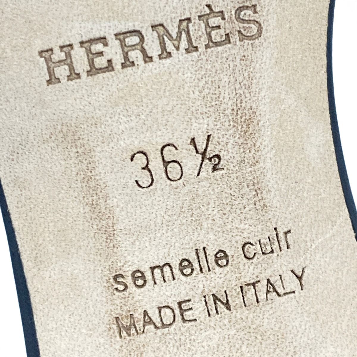 Hermes Sandals 36.5 Oasis Black — view 9