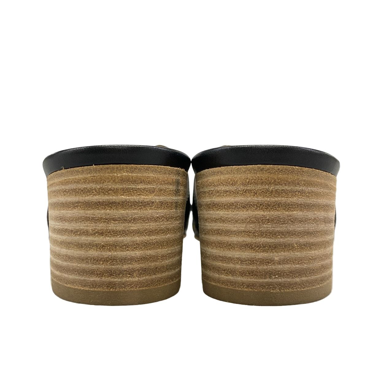 Hermes Sandals 36.5 Oasis Black — view 5