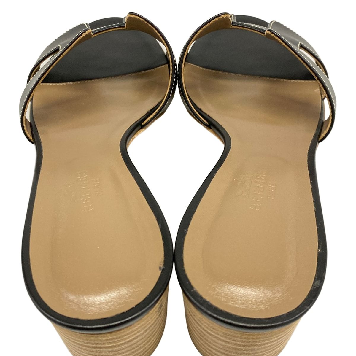 Hermes Sandals 36.5 Oasis Black — view 7