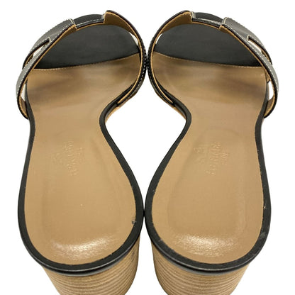 Hermes Sandals 36.5 Oasis Black — view 7