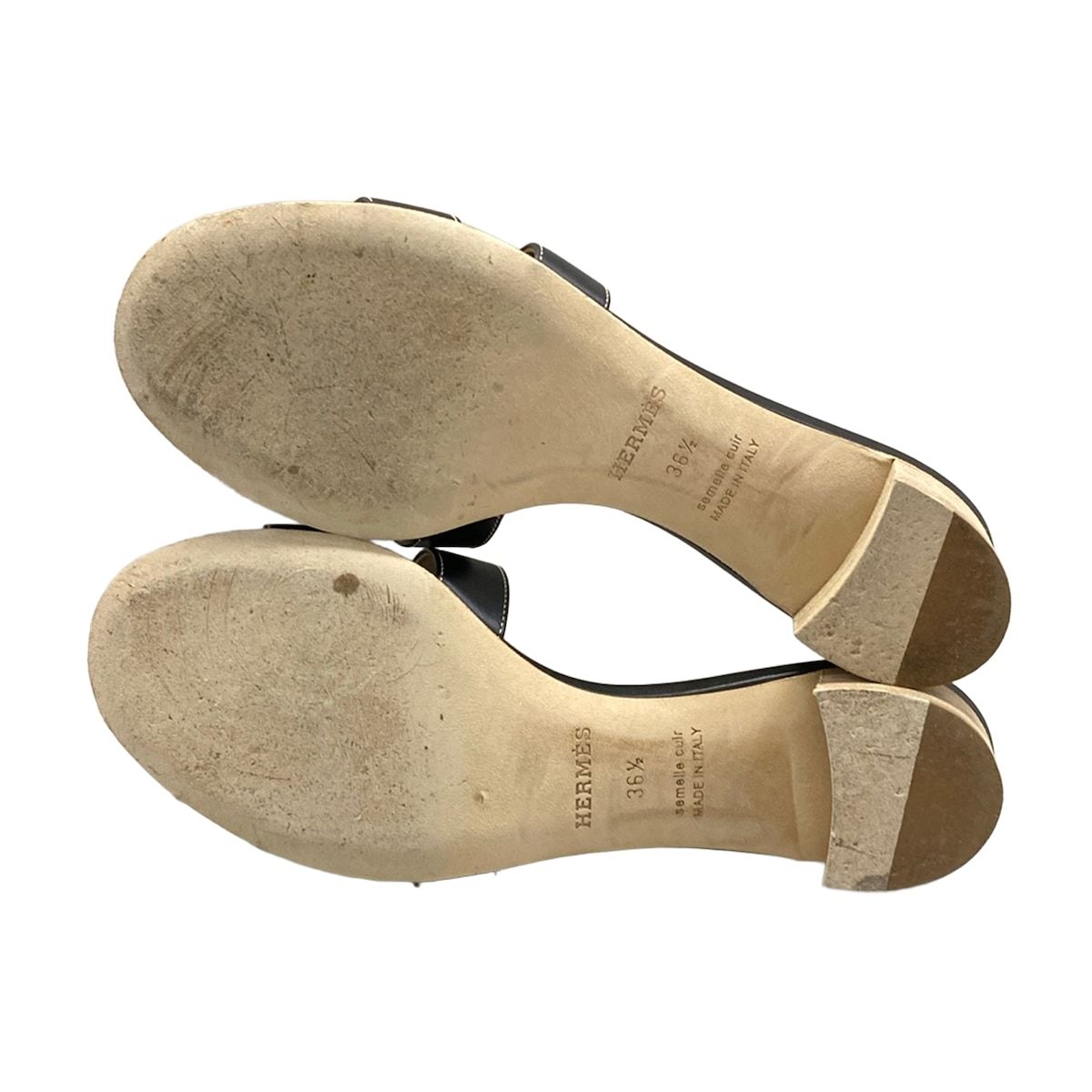 Hermes Sandals 36.5 Oasis Black — view 6