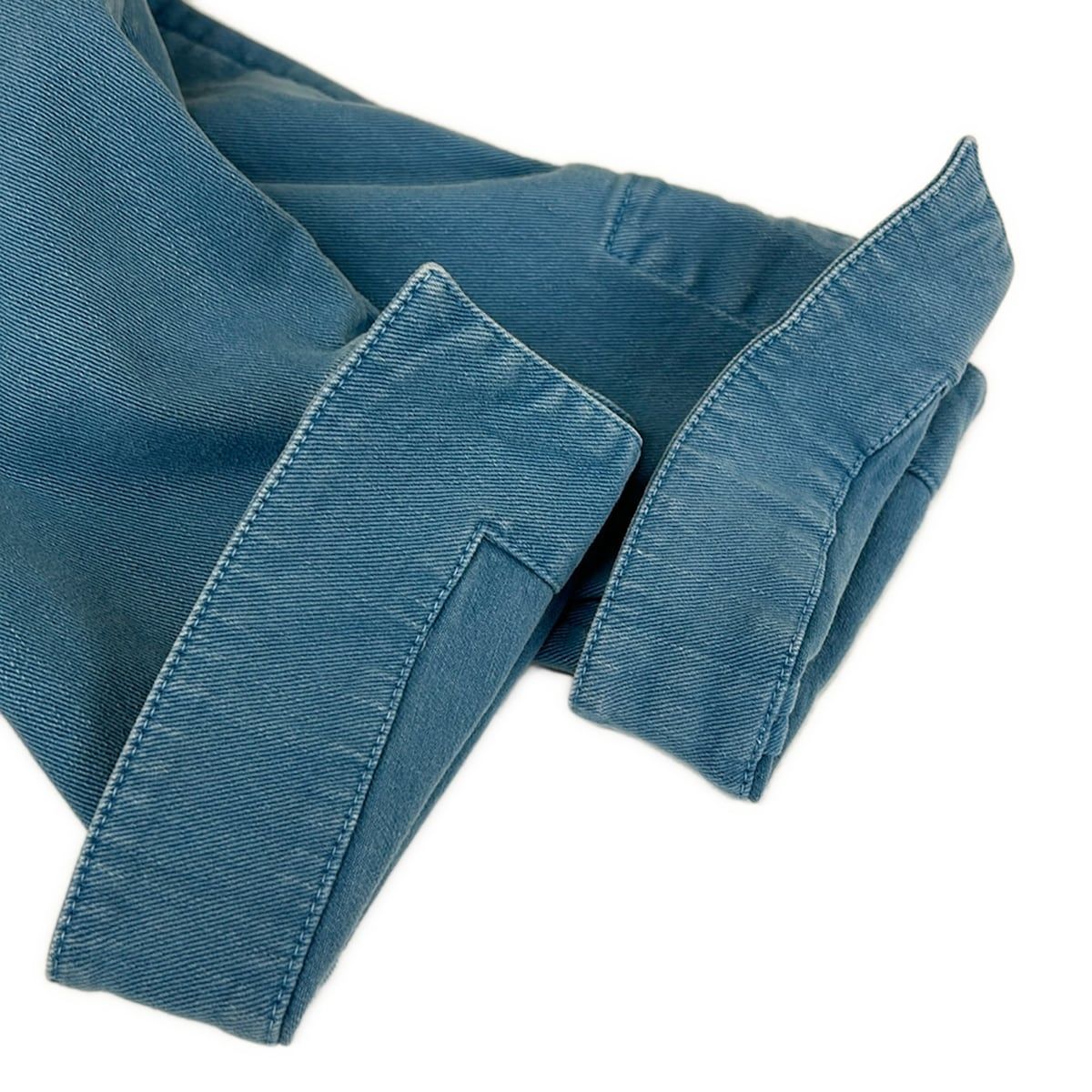 Chanel Jacket 34 Blue 3/4 Sleeve Denim Zip Up CC Logo Button Spring Autumn — view 7