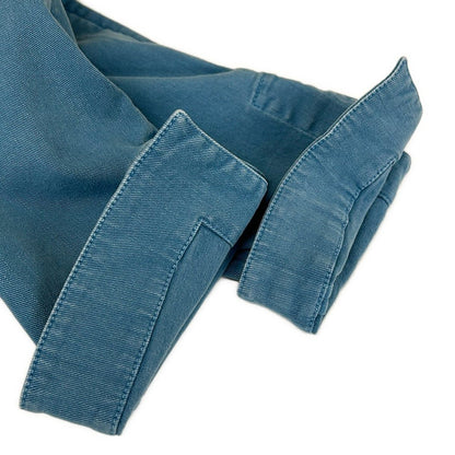 Chanel Jacket 34 Blue 3/4 Sleeve Denim Zip Up CC Logo Button Spring Autumn — view 7