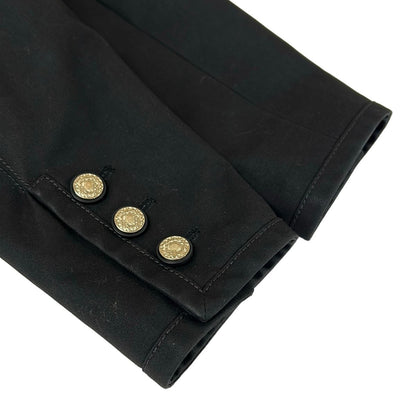 Chanel Jacket 34 Black Long Sleeve Spring Autumn Cotton — view 6