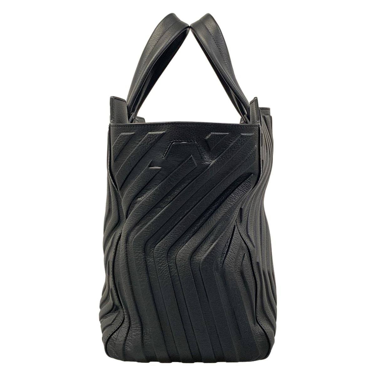 Balenciaga Tote Black Embossed Leather — view 2