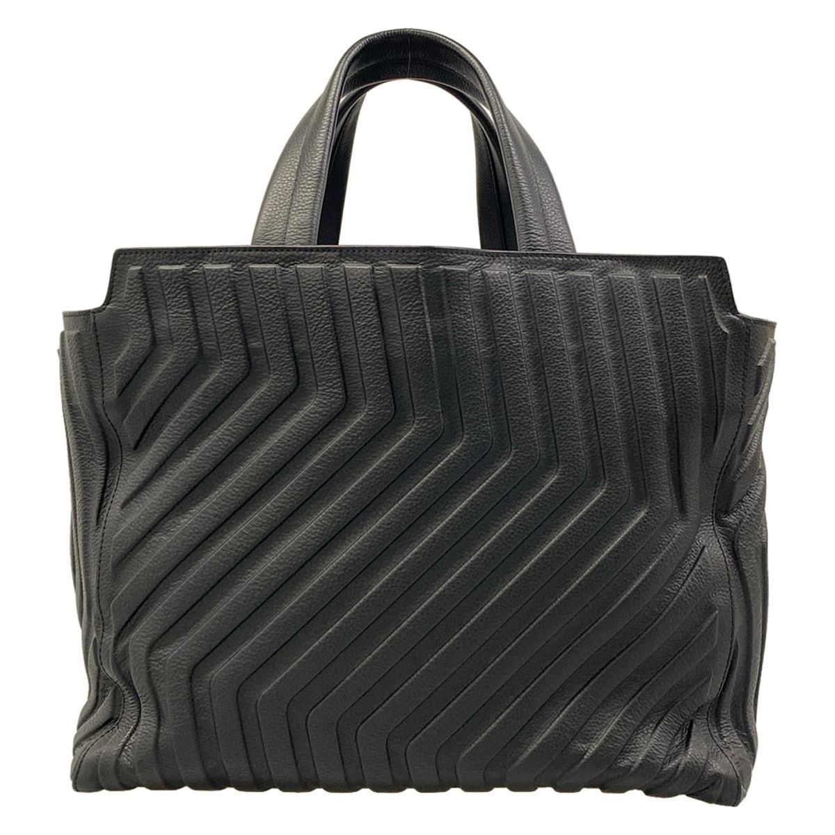 Balenciaga Tote Black Embossed Leather — view 3