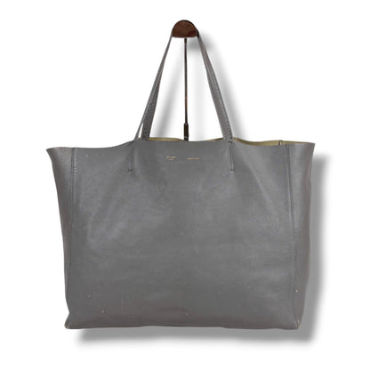 Celine Horizontal Cover Tote Light Gray Leather Shoulder Bag