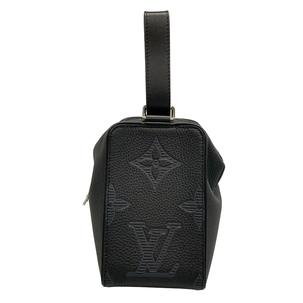 Louis Vuitton Pouch Monogram Shadow Vavin NV Black Leather Cowhide