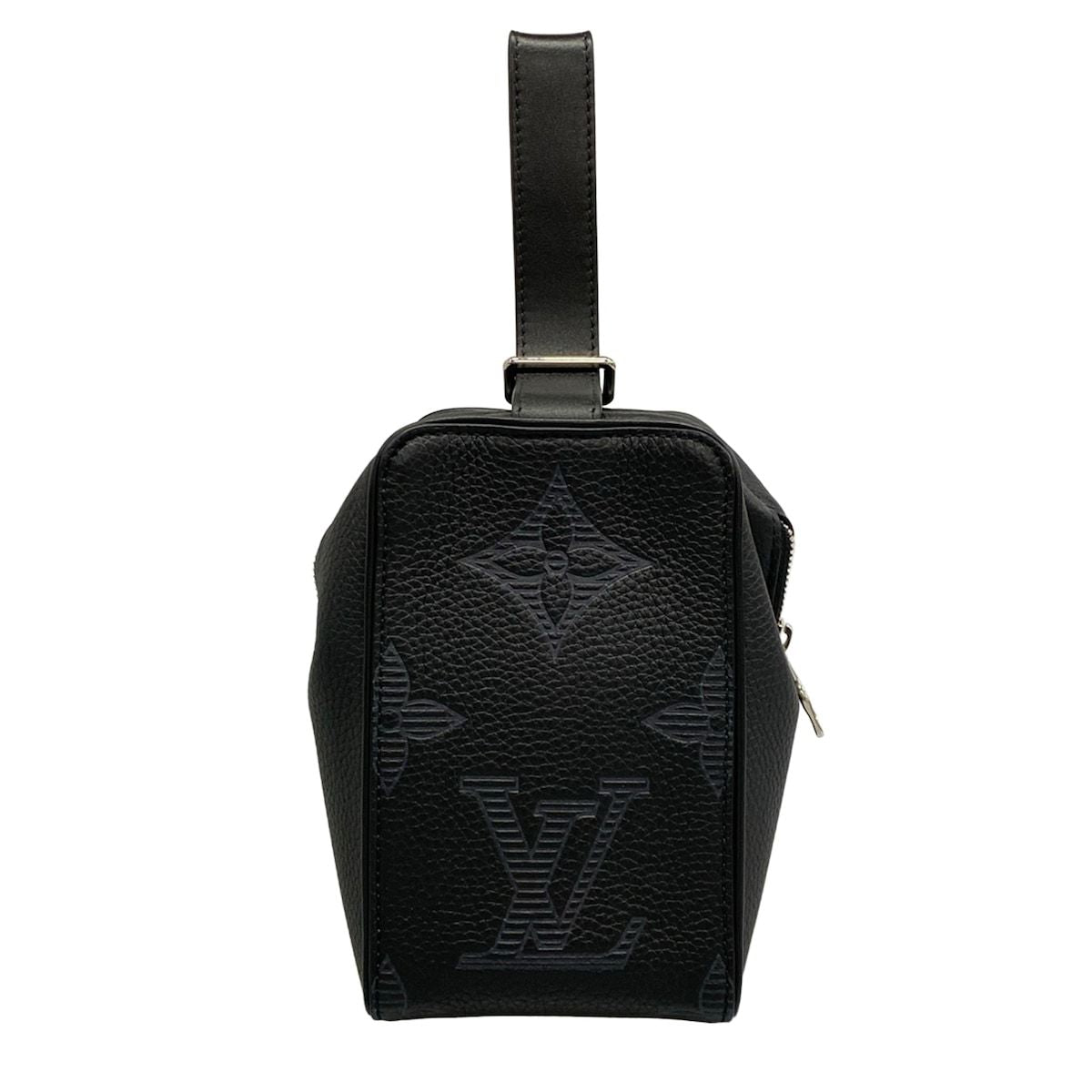 Louis Vuitton Pouch Monogram Shadow Vavin NV Black Leather Cowhide — view 2