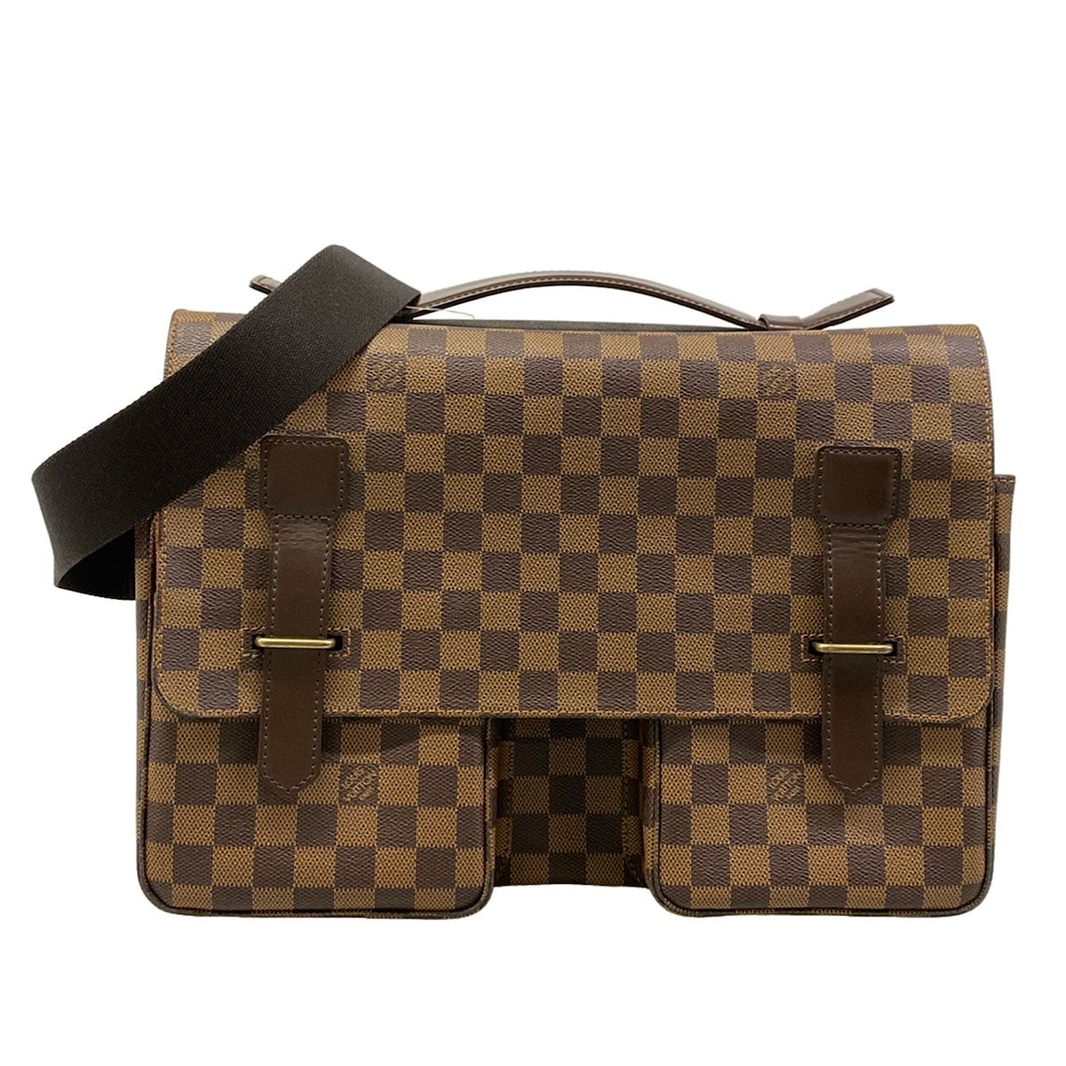 Louis Vuitton Shoulder Bag Damier Bloch Doway Ebeneux