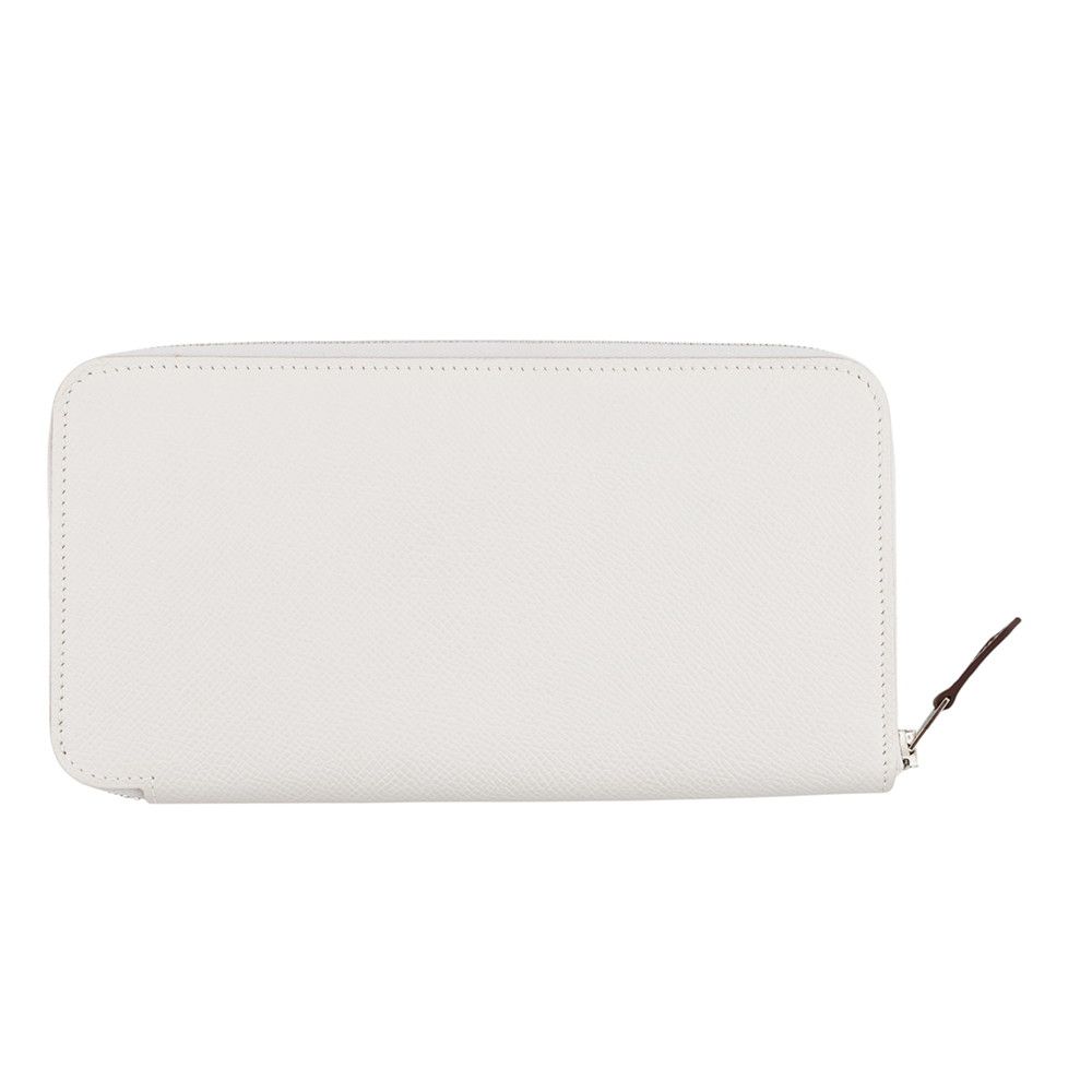 Hermes Wallet Azap Long Silk in Grease Silver Epsom — view 3