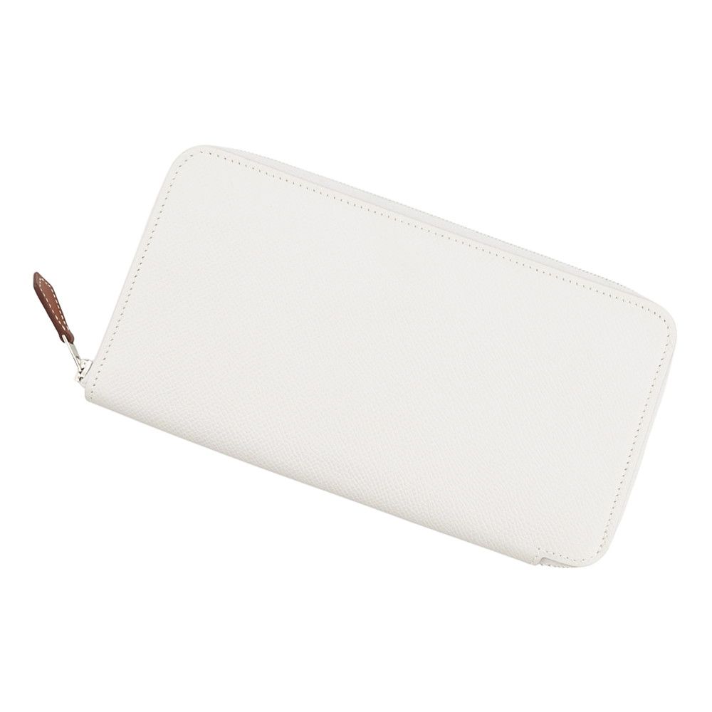 Hermes Wallet Azap Long Silk in Grease Silver Epsom